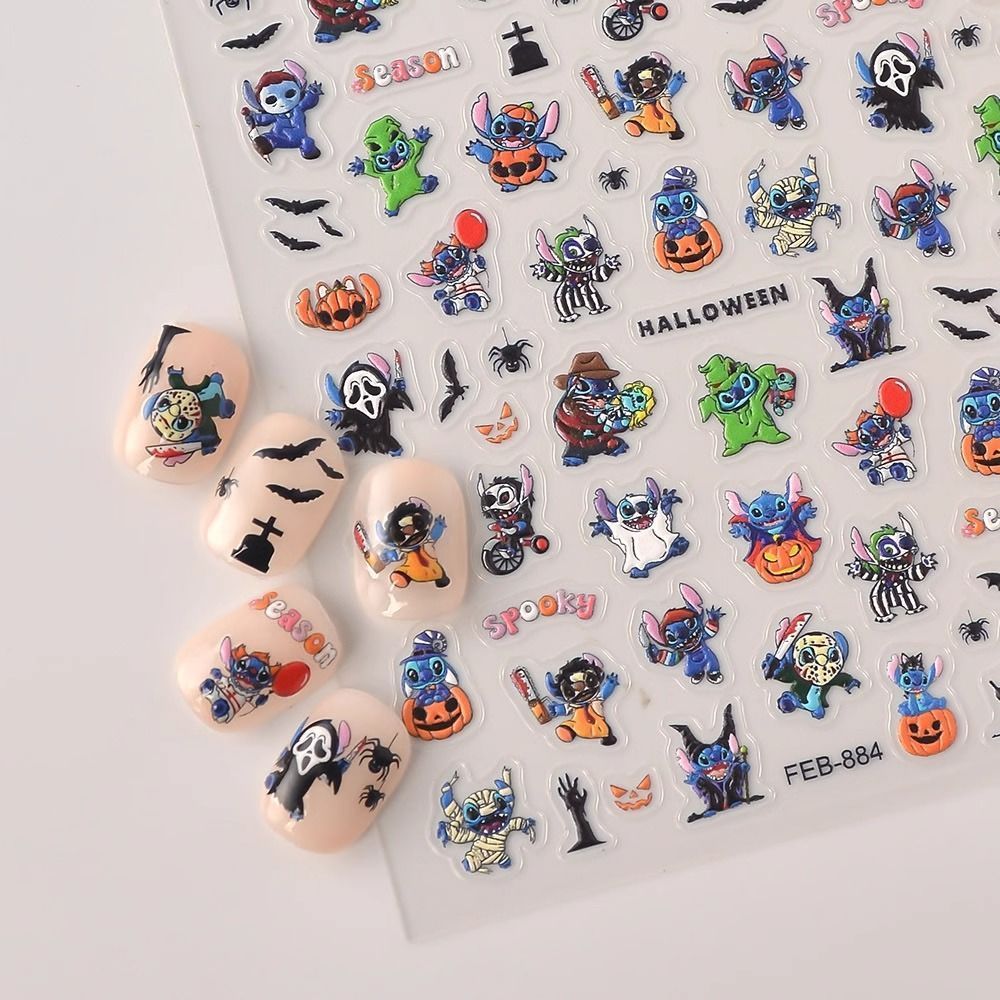 2PCS Halloween Stitch Zombie‑t - Nail Art Zombie recension och pris