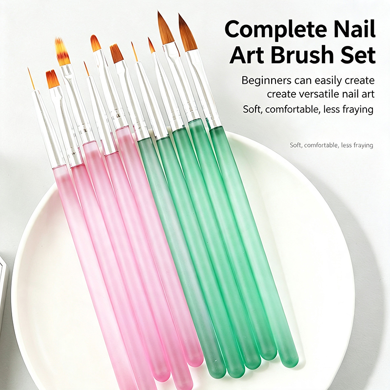5Pcs Pink Transparent Nail Art - Nail Art Pink Soft recension och pris