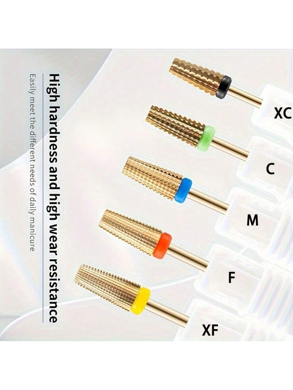 1/5Pcs Tungsten Steel Nail Dri - Nail Art Gold recension och pris