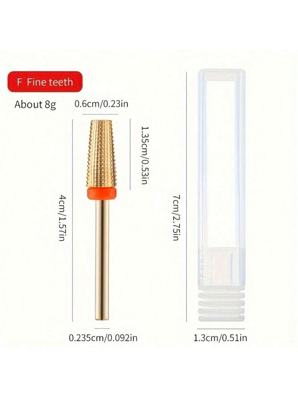 1/5Pcs Tungsten Steel Nail Dri - Nail Art Gold recension och pris