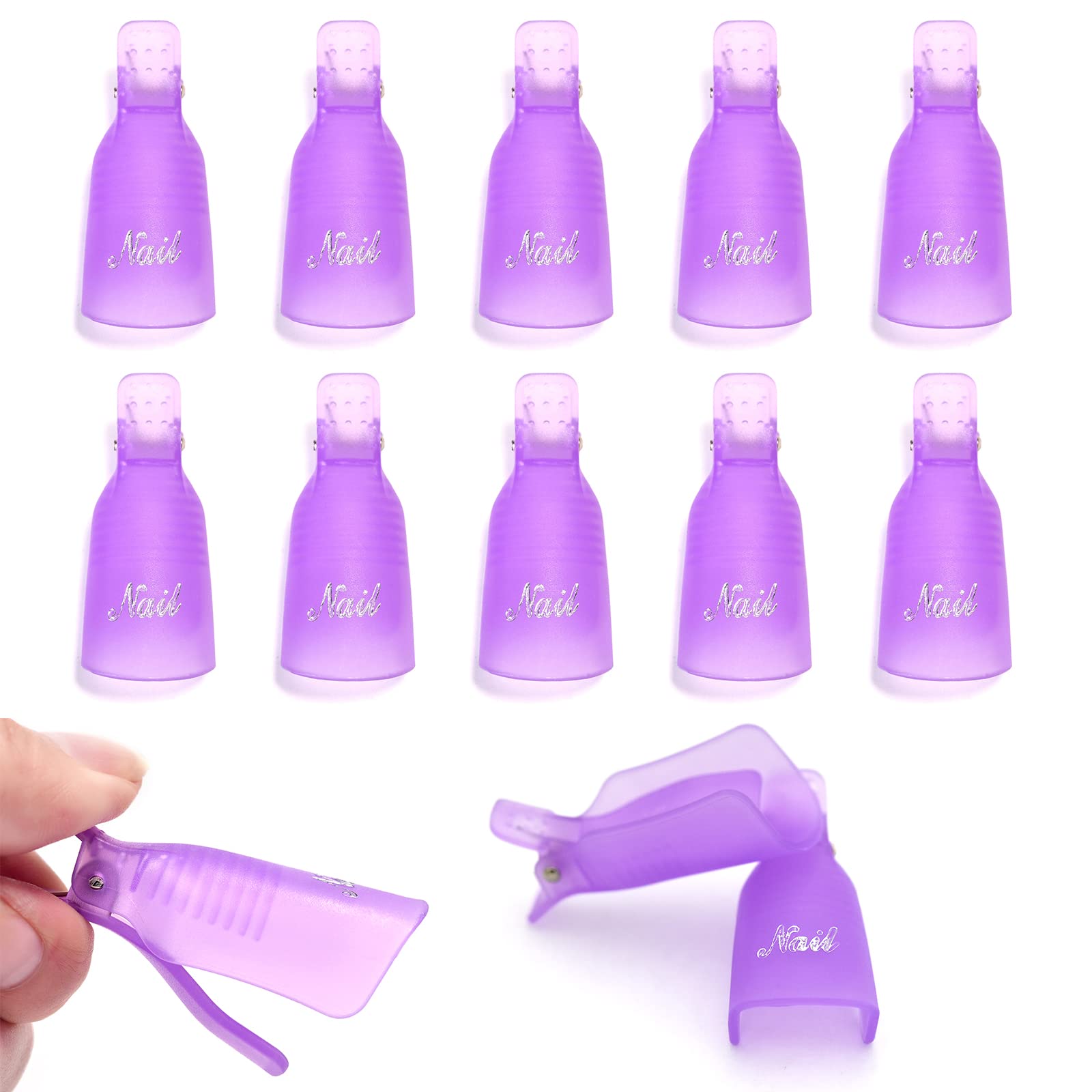 10Pcs Plastic Nail Art Soak Of - Nail Art Gel Polish recension och pris