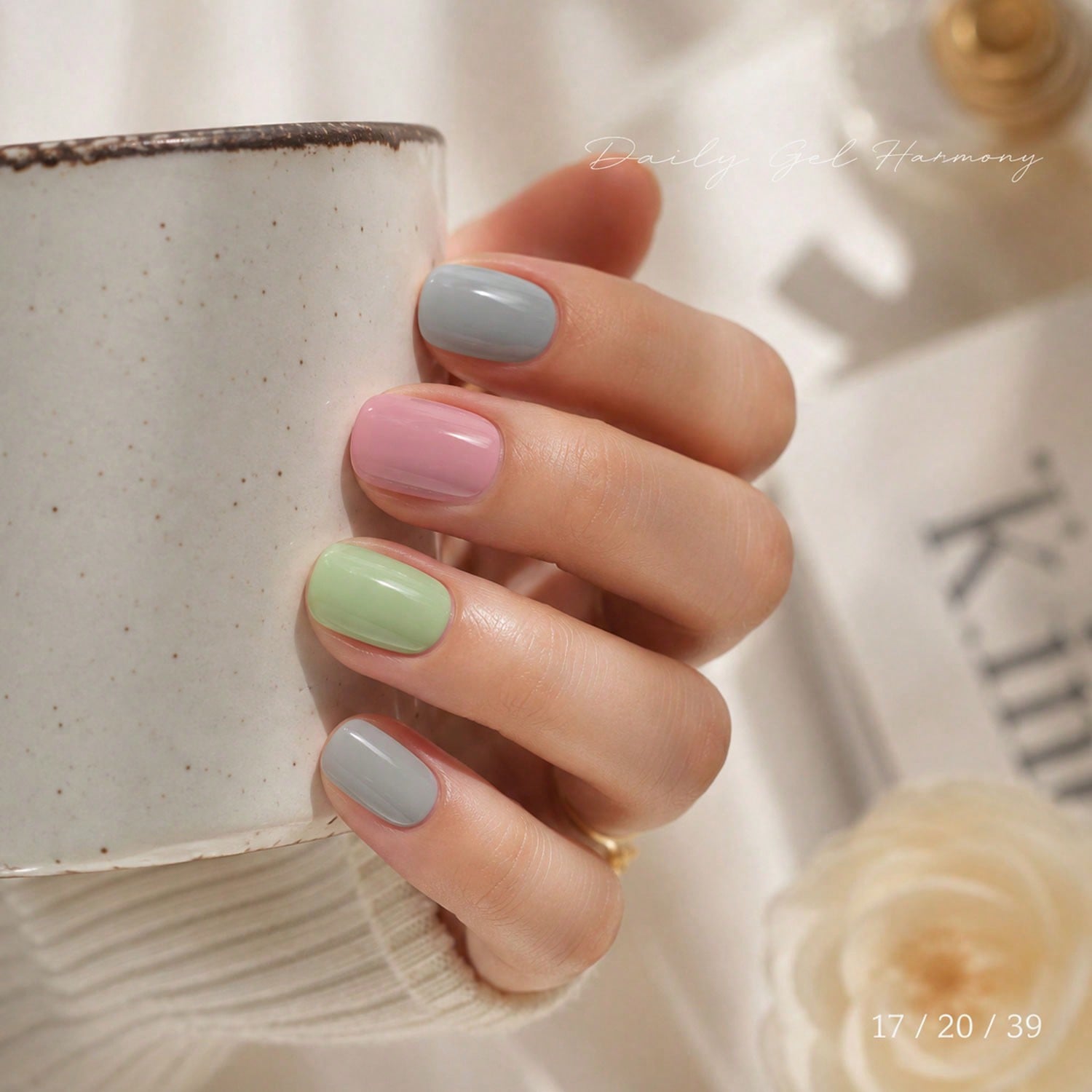 6Pcs 15ml Gel Polish Set,Cool  - Nail Art Pink Soft recension och pris
