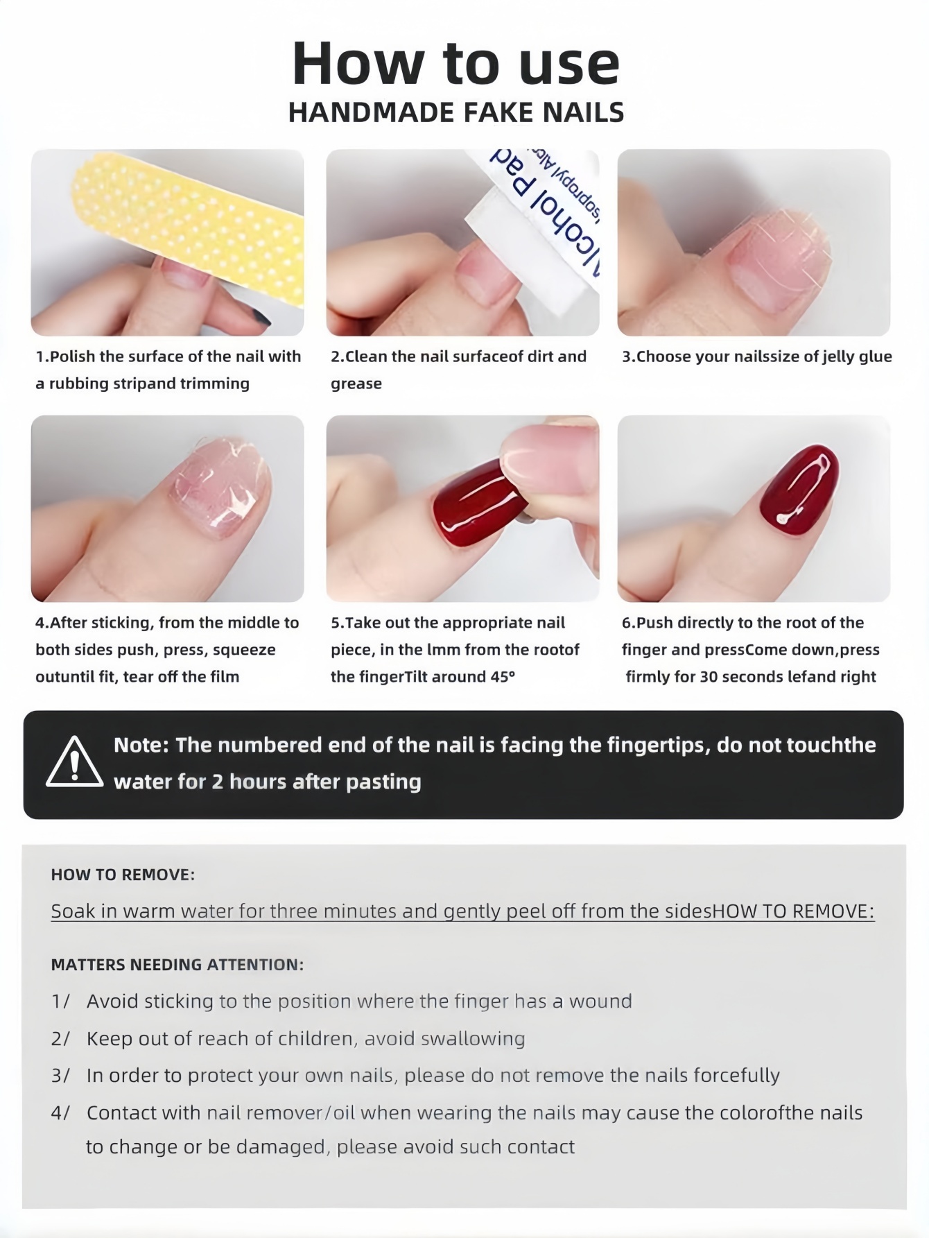 10 Short Oval-Shaped Press-On  - Nail Art Gold recension och pris